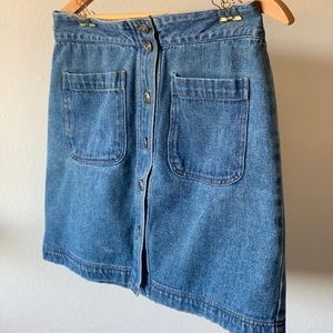 Vintage Denim Mini Skirt